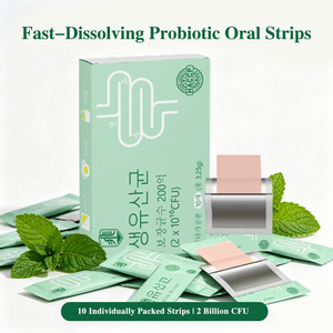 Suplemento Probiótico en Tiras Orales de Venta Caliente para Alivio de la Hinchazón y el <span class=keywords><strong>Estreñimiento</strong></span>, Pedido a Granel de Fábrica, Suplemento Personalizado para la Salud Intestinal, Exportación - Product Image 2