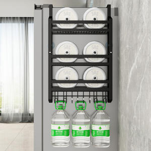 ชั้นวางติดผนังแม่เหล็กบ๊อช รูปทรงสี่เหลี่ยมผืนผ้า อเนกประสงค์ พร้อมตะขอสำหรับจัดเก็บและแขวนในครัว - Product Image 3