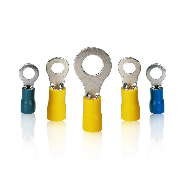 High Quality RV Series Crimp Ring Insulated Copper Cable Terminal Lug Copper Busbar Connector for Circuit Breaker