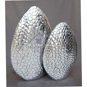 Vase en aluminium de haute qualité martelé Design moderne pour décor de mariage urnes planteur Pots de fleurs décor de jardin - Product Image 5