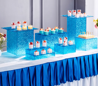 Support de buffet pliable en acrylique pour desserts et gâteaux, idéal pour la restauration, les hôtels, les restaurants et les mariages