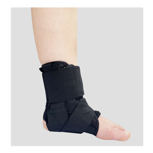 Envío Inmediato: Soporte de Tobillo con Cordones, 100% Poliéster Negro, Multi-Estación, Estabilizador, Protección Integral Unisex - Product Image 1