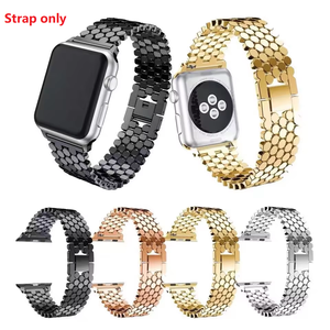 สายนาฬิกาโลหะผสมสังกะสีสำหรับผู้หญิง แฟชั่นสำหรับ Apple Watch S 10 11 46 มม. Ultra 49 มม. SE 44 มม. สายนาฬิกาแบบเปลี่ยนได้พร้อมตัวล็อคแบบจิวเวลรี่ - Product Image 1