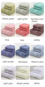 100% хлопок Роскошные различные простой цвет полотенце для ванной полотенце