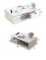 Mesa de Centro y Mueble para TV de Estilo Nórdico Minimalista, Muebles Modernos de Lujo Ligero para Sala de Estar, Conjunto Económico para el Hogar