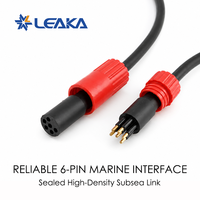 Ensemble de connecteurs micro sous-marins compatibles SubConn série MCIL6, mâle et femelle, étanches, plaqués or, en acier inoxydable, pour applications marines et ROV