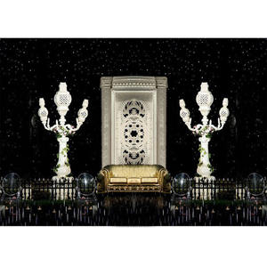 Decoración de Escenario de Boda, Lámparas Marroquíes, Pilares de Lámpara Marroquí para Decoración de Escenario de Boda, Lámparas Marroquíes Blancas de Ensueño - Product Image 1