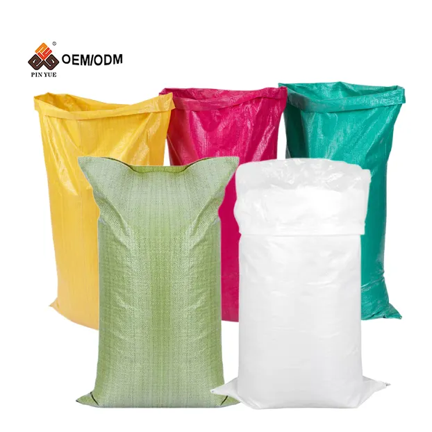 A buon mercato blocco fondo 40kg 50kg per il confezionamento di concimare in polipropilene laminato tessuto sacco Pp valvola borsa