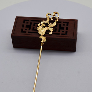 Pasadores de Pelo Estilo Antiguo, Chapados en Oro y Plata, de Cobre, Accesorios Hanfu para Uso Diario - Product Image 2