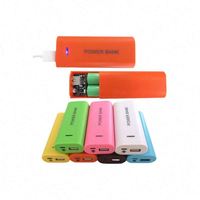 Module de batterie externe mobile en aluminium USB personnalisé 5V 5600mAh 2X 18650, kit de bricolage pour chargeur de batterie