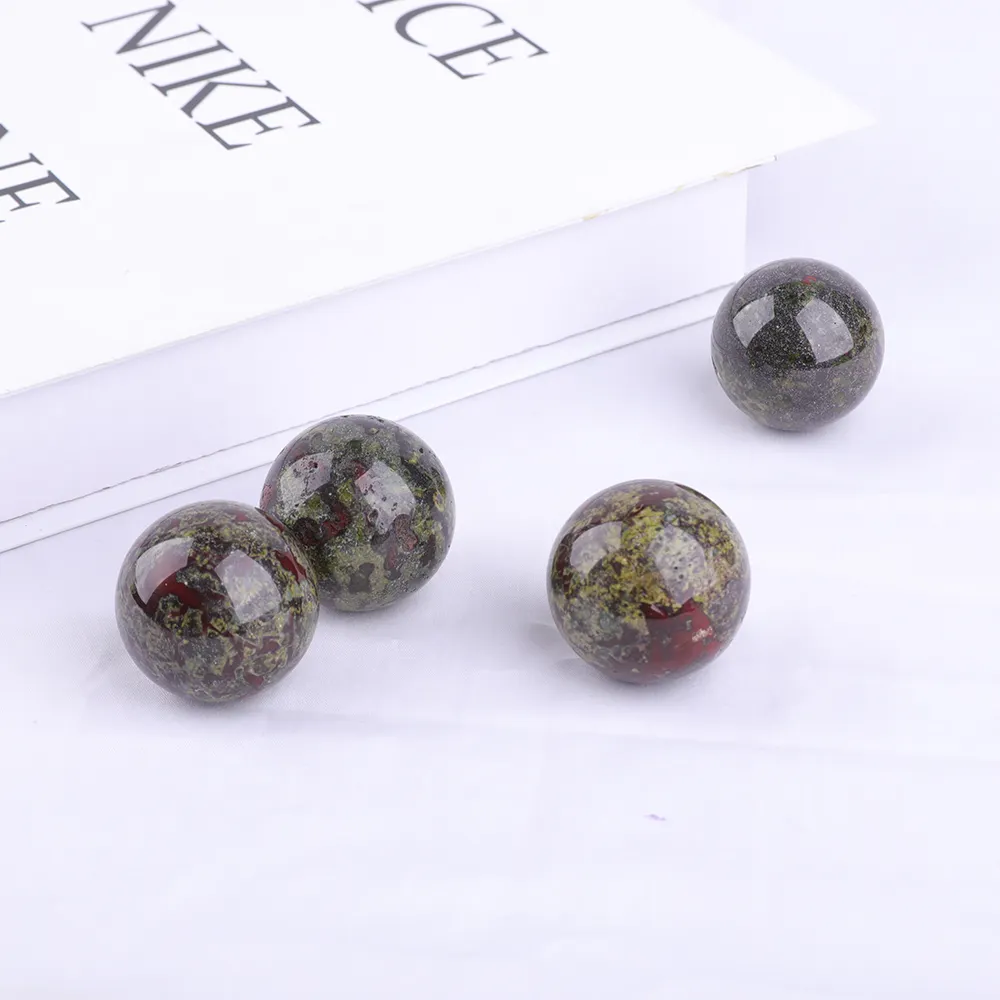 Hot sale Healing Fengshui Art collection Dragon Blood Stone Quartz Crystal Balls