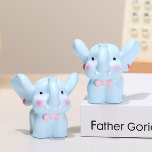 Cute Elephant Resin Ornament Animal Shape Home Decoration Artistic Gift - Product Image 4