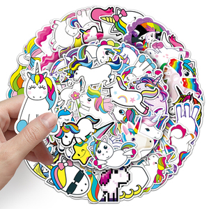 51pcs קריקטורה חמוד unicorn pvc ויניל מדבקה עמיד למים חבילות מדבקה לילדים מחשב נייד סקייטבורד - Product Image 6