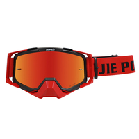 Jiepolly OEM Personnalisation Logo Dirt Bike Moto Sports Lunettes Motocross Lunettes Sans Cadre Racing Mx Personnalisé Moto Lune