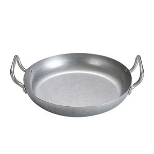 Olla de acero inoxidable Vintage para arroz y marisco, <span class=keywords><strong>Paella</strong></span> para cocinar en casa, platos para aperitivos de Picnic, utensilios de cocina, cacerola, ollas secas con asa - Product Image 5