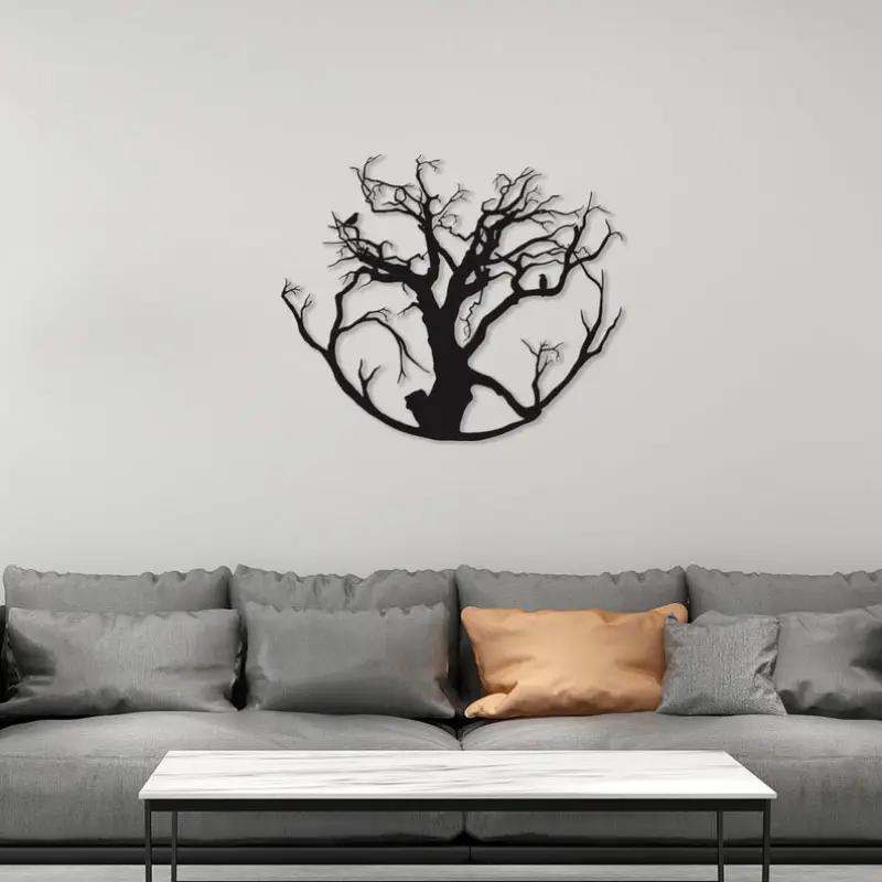 Metal Wall Art Tree of Life Metal Wall Decor Office Decor Wall Decorations for Living Room Aesthetic Design Christmas House warm