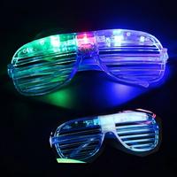 Lunettes LED en plastique en gros avec flash électronique – Accessoires de décoration tendance pour fêtes de Noël et ambiance festive