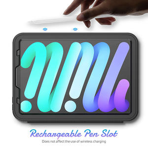 Étui de tablette intelligent en cuir PU anti-chute pour iPad <span class=keywords><strong>Mini</strong></span> <span class=keywords><strong>6</strong></span> <span class=keywords><strong>Mini</strong></span> 7 Support réglable Crayon Fente pour carte Étui à rabat magnétique - Product Image 4