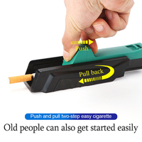 Rouleau à cigarettes en plastique fabricant tabac cigare roulant cigarette papier à rouler machine de remplissage accessoires pour fumer En stock
