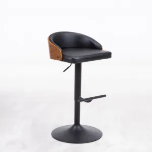 Swivel Bar Chair Bar Stool and Metal Modern High PU Bar Furniture Commercial Furniture
