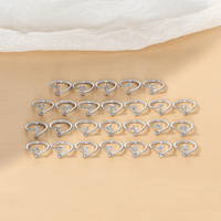 Bague en argent 925, zircone cubique, bijoux Top de mode, lettre initiale pour femmes