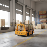 Robot mobile extérieur autonome AGV à navigation magnétique laser, capacité de charge élevée, 30 tonnes, usage intensif, personnalisé