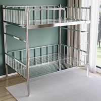 Cadre de lit en acier inoxydable avec tiroirs Design King Size Lit à deux étages en métal pour étudiants