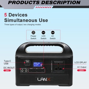 ระบบพลังงานแสงอาทิตย์แบบพกพา LiFePO4 150W 300W ระบบเก็บพลังงาน - Product Image 2