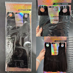 Commercio all'ingrosso 3 pz pacchetto mongolo <span class=keywords><strong>capelli</strong></span> umani estensione colore naturale dritto 1 Set 3 fasci di <span class=keywords><strong>capelli</strong></span> mongoli per <span class=keywords><strong>donna</strong></span> nera - Product Image 6