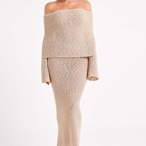 Nuovo <span class=keywords><strong>Abito</strong></span> Snellente con Maniche Svasate, Vita Naturale <span class=keywords><strong>e</strong></span> Decorazioni di Paillettes in Chiffon per Vacanze al Mare - Product Image 4