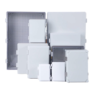 Ip67 Outdoor <b>Electrical</b> Plastic Enclosure Junction Case Transparent Clear Lid Hinged Door Mounting Plate <b>Waterproof</b> Project <b>Box</b> - Product Image 1