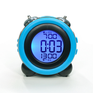 KH-CL041 12 Inch Hai Báo Động Trẻ Em Ngủ Huấn Luyện Viên <span class=keywords><strong>LCD</strong></span> Kỹ Thuật Số Snooze Điện Tử Twin Chuông Bảng Đồng Hồ - Product Image 1