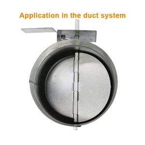 Tấm Mạ Kẽm Ống Dẫn Khí Heavy Duty Oval Van Điều Tiết Lưỡi Với Lắp Ráp Cho Hệ Thống HVAC - Product Image 2