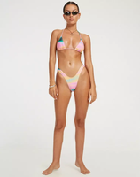 Maillot de bain deux pièces avec Logo personnalisé, fabricant d'usine, Bikini imprimé personnalisé