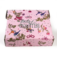 Boîte d'expédition légère en carton ondulé certifiée FSC avec bande déchirable, en carton ondulé BC, personnalisable avec logo, pour le commerce.