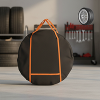 Housse de pneu en PVC noir résistante aux intempéries, à la poussière et au soleil pour voiture, camping-car, caravane