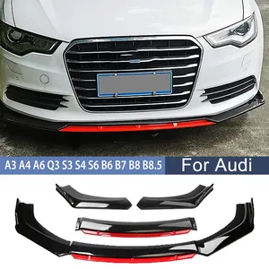 สปอยเลอร์กันชนหน้าแบบสากลสำหรับรถยนต์ A3 A6 Q3 S3 S6 B6 B7 B8 B8.5 ชุดแต่งภายนอก - Product Image 1