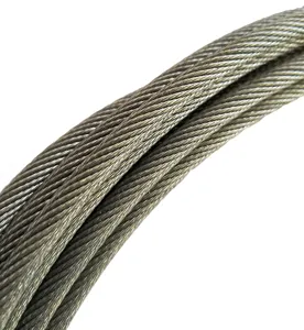 Factory Wholesale Custom High Tensile Strength Heat Treated Galvanized Steel Wire Rope For Outdoor Zip Line Equipment