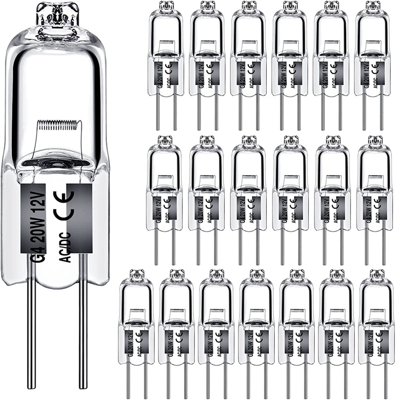 Галогенные лампы G4 12 В 20 Вт галогенные лампы типа JC Bi-Pin Light G4 Base Регулируемые галогенные лампы для ландшафтной/настольной лампы