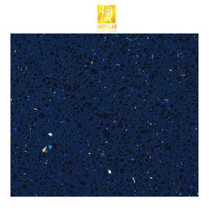 אבן בוטון ממחזר שולחן חול לבן אבן העליון לוח מדולב לוחות כחול קוורץ - Product Image 2