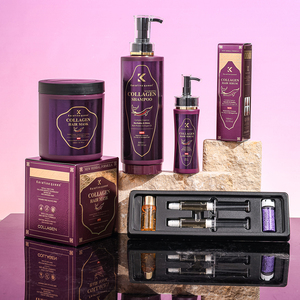 Oem Tùy Chỉnh Sang Trọng Sulphate Miễn Phí Vegan Hữu Cơ Tự Nhiên Dầu Argan Và Collagen Dầu Gội Chăm Sóc Tóc Và Điều Hòa Thiết Lập - Product Image 1