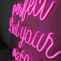 Lettres lumineuses décoratives personnalisées, en acrylique, Led, néon, pour fête, vente en gros, 1 pièce