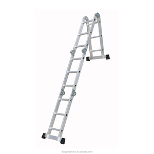 Échelles pliantes en aluminium à double face, 3 marches, <span class=keywords><strong>petite</strong></span> échelle géante pour <span class=keywords><strong>la</strong></span> maison, charnière, <span class=keywords><strong>petite</strong></span> échelle portable - Product Image 1