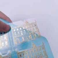 Transfert de luxe 3d gaufré métallique argent étiquettes autocollants personnalisés feuille d'or Logo métal autocollants