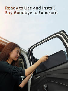 고품질 차량용 측면 창문 햇빛가리개 신축성 있는 자동차 선바이저 차량용 우산형 차양 - Product Image 3