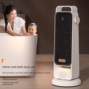 Chauffage électrique portable PTC 1200W avec ventilateur de rasage intégré pour chambres de bébé et tables - Product Image 6