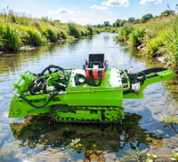 Robot de dragage sous-marin à chenilles haute efficacité 200 m³/h avec éclairage LED pour l'élimination des boues de réservoirs
