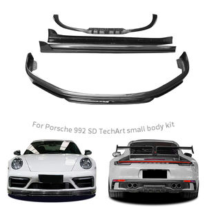 Kit carrosserie en fibre de carbone sèche de style TR pour <span class=keywords><strong>Porsche</strong></span> <span class=keywords><strong>911</strong></span> 992 SD, lèvre avant, jupes latérales, diffuseur arrière, kit carrosserie, pièces de carrosserie automobile - Product Image 1