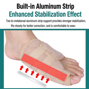 Corrector <span class=keywords><strong>de</strong></span> <span class=keywords><strong>Hallux</strong></span> Valgus, Férula para Juanetes con Correa Ajustable, <span class=keywords><strong>Separador</strong></span> Ortopédico <span class=keywords><strong>de</strong></span> Dedos para Alivio del Dolor y Alineación, Uso Diario - Product Image 3