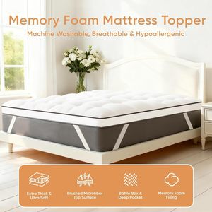 Surmatelas <span class=keywords><strong>de</strong></span> luxe en mousse à mémoire <span class=keywords><strong>de</strong></span> forme déchiquetée, rafraîchissant et respirant en coton, pour hôtel et maison, antibactérien et doux - Product Image 1